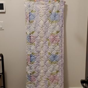 Vintage Floral Comforter - Pink, Blue, Green